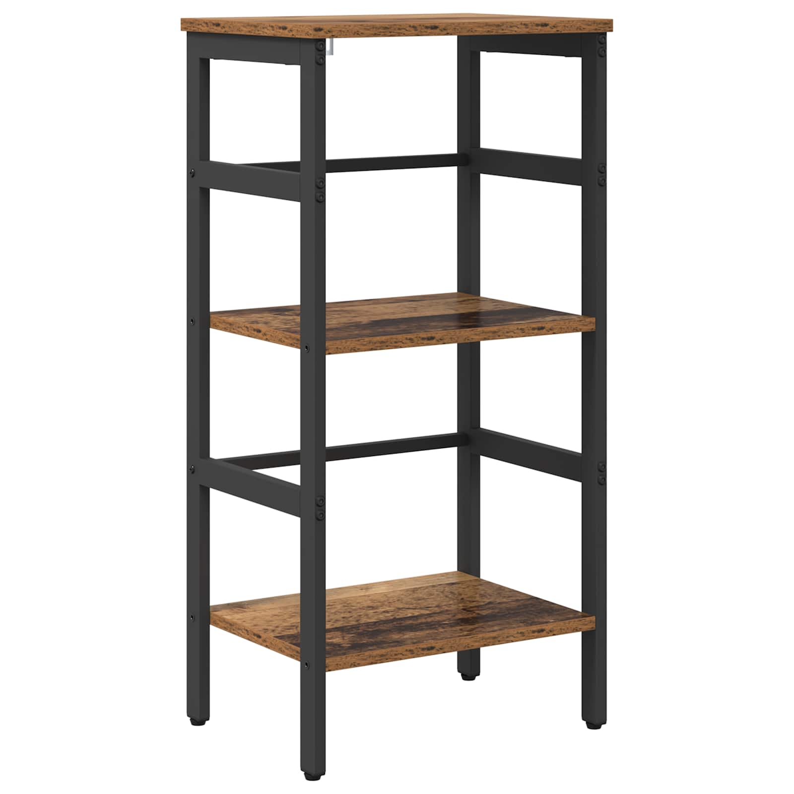 vidaXL Bookshelf 2-Tier 40 x 29.5 x 81 cm Engineered Wood Old Wood 2