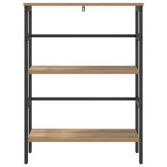 vidaXL Bookshelf 2-Tier 60 x 29.5 x 81 cm Engineered Wood Artisan Oak 5