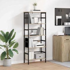 vidaXL Bookshelf 2-Tier Engineered Wood Width 60 cm