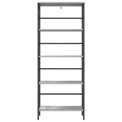 vidaXL Bookshelf 4-Tier 60 x 29.5 x 149 cm Engineered Wood Grey Sonoma 5