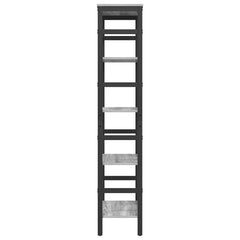 vidaXL Bookshelf 4-Tier 60 x 29.5 x 149 cm Engineered Wood Grey Sonoma 6