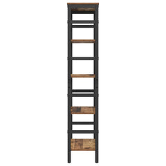 vidaXL Bookshelf 4-Tier 60 x 29.5 x 149 cm Engineered Wood Old Wood 6