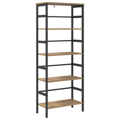 vidaXL Bookshelf 4-Tier 60 x 29.5 x 149 cm Engineered Wood Artisan Oak 2