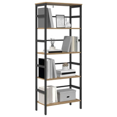 vidaXL Bookshelf 4-Tier 60 x 29.5 x 149 cm Engineered Wood Artisan Oak 3