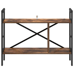 vidaXL Bookshelf 3-Tier 75 x 30 x 58.5 cm Engineered Wood Smoked Oak 5
