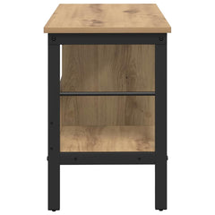 vidaXL Bookshelf 2-Tier 82 x 32 x 47 cm Engineered Wood Artisan Oak 6