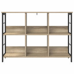 vidaXL Bookshelf 6-Tier 102 x 32 x 72.5 cm Engineered Wood Sonoma Oak 5