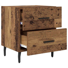 vidaXL Bedside Cabinet 2 pcs Old Wood 40 x 35 x 47.5 cm 5