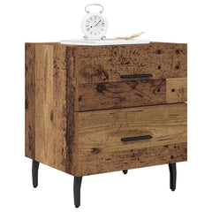 vidaXL Bedside Cabinet 2 pcs Old Wood 40 x 35 x 47.5 cm 3