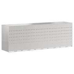 Wheelie Bin Storage for Bins Steel Anthracite 5 pcs All stainless steel without planter