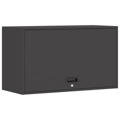 vidaXL Wall Cabinet for Garage with Gas-lift Door Black 2