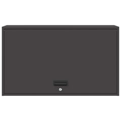 vidaXL Wall Cabinet for Garage with Gas-lift Door Black 6