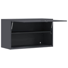vidaXL Wall Cabinet for Garage with Gas-lift Door Anthracite 5