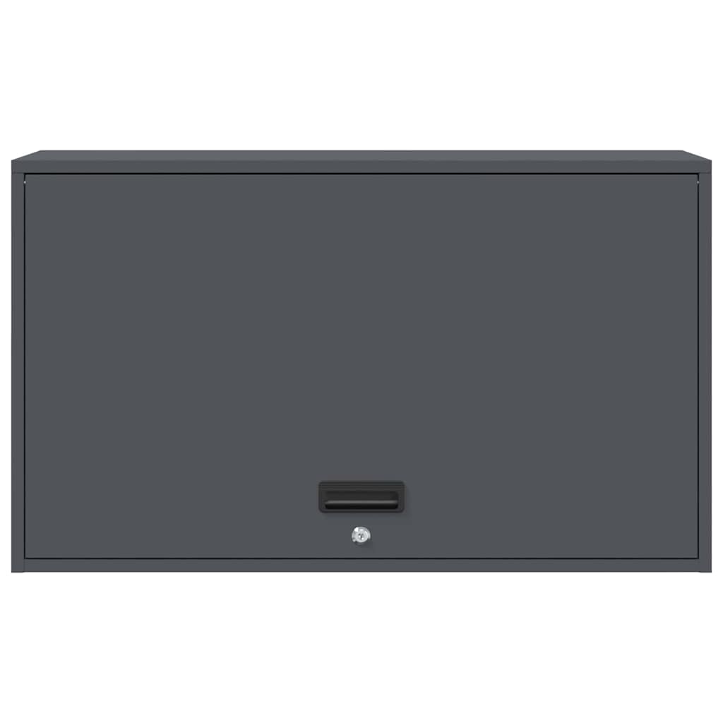 vidaXL Wall Cabinet for Garage with Gas-lift Door Anthracite 6