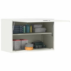 vidaXL Wall Cabinet for Garage with Gas-lift Door White 3