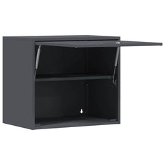 vidaXL Wall Cabinet for Garage with Gas-lift Door Anthracite 5