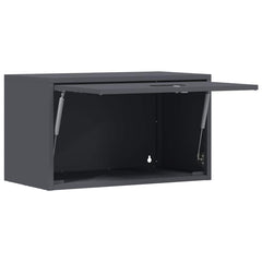 vidaXL Wall Cabinet for Garage with Gas-lift Door Anthracite 5