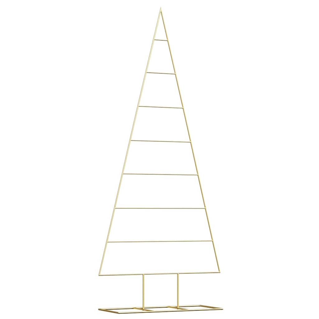vidaXL Metal Christmas Tree Gold 181 cm Powder-coated steel 2