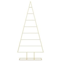 vidaXL Metal Christmas Tree Gold 181 cm Powder-coated steel 5