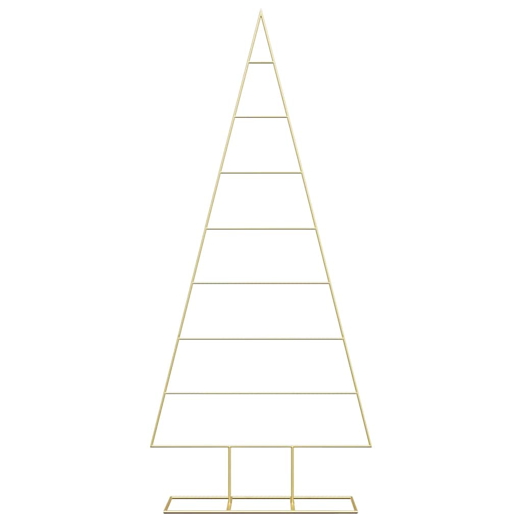 vidaXL Metal Christmas Tree Gold 181 cm Powder-coated steel 5