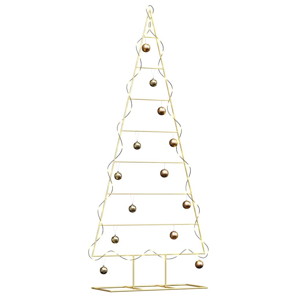 vidaXL Metal Christmas Tree Gold 181 cm Powder-coated steel 3