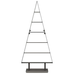 Metal Christmas Tree with Triangle Stand KUOPIO Steel Black 90 cm