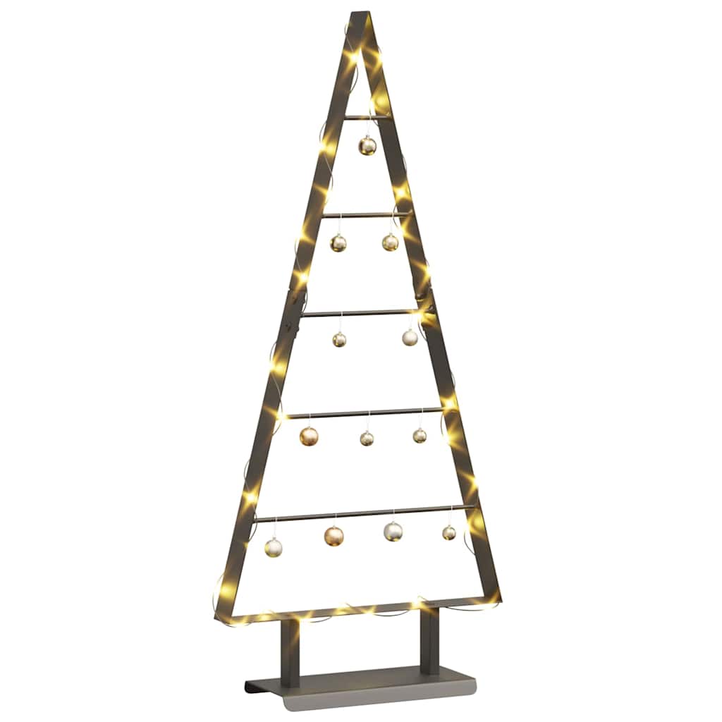 Metal Christmas Tree with Triangle Stand KUOPIO Steel Black 90 cm