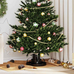 Christmas Tree Stand Steel Black 40 cm 20.5 cm 40 cm
