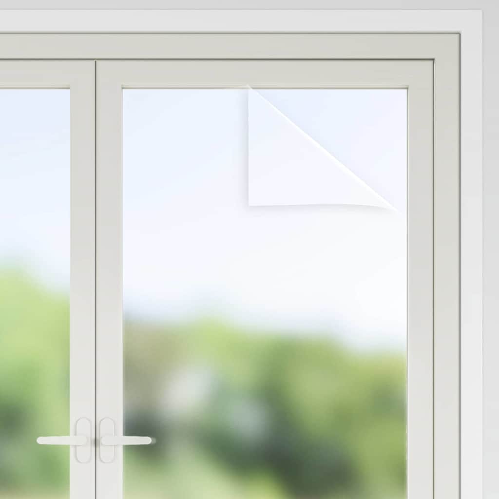 vidaXL Static Window Film Frosted Grey 90 x 2000 cm PVC 4