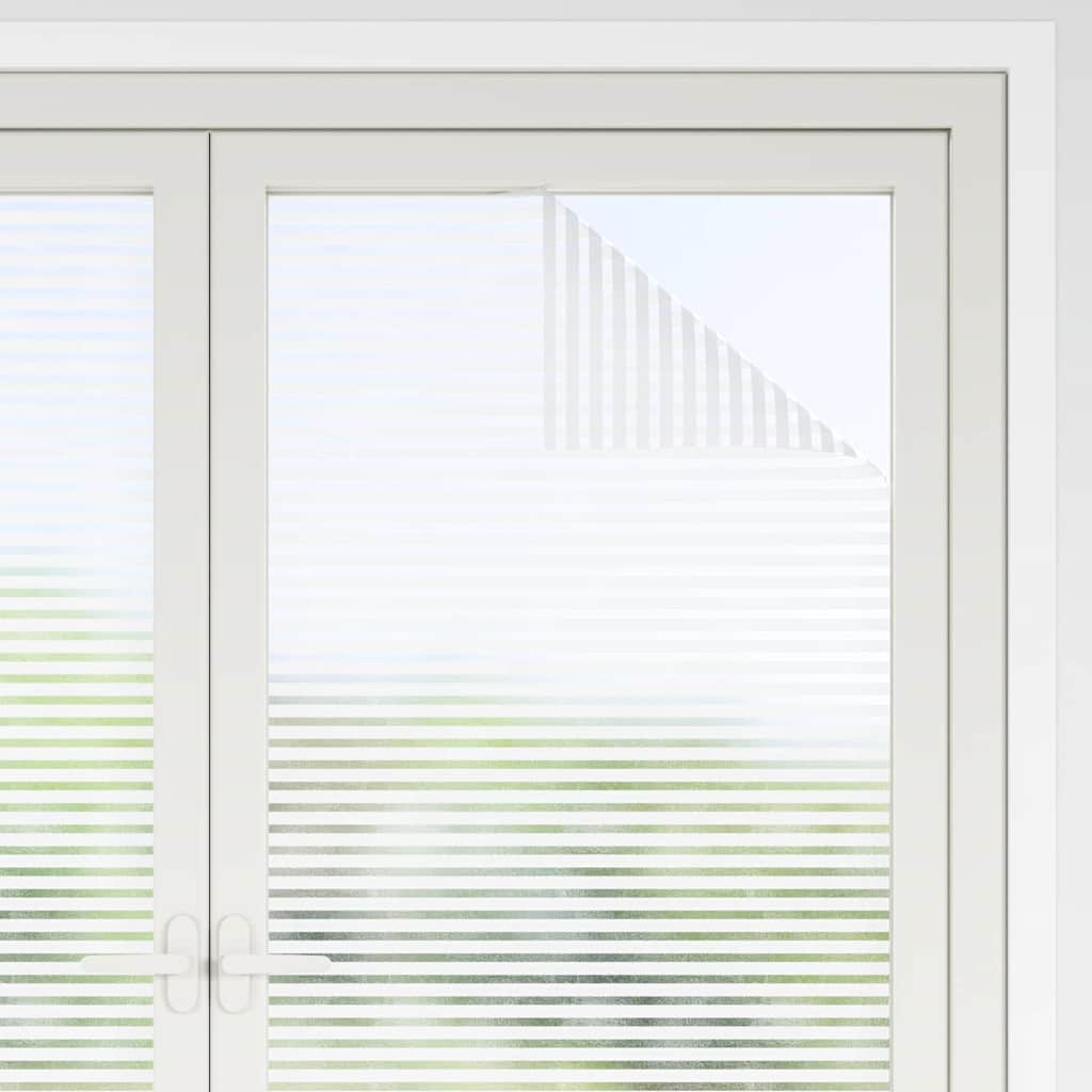 vidaXL Self-adhesive Window Film Frosted stripes 90 x 2000 cm PVC 4