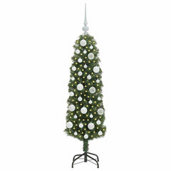 vidaXL Artificial Christmas Tree with 150 LEDs with Stand Green 120 cm 3