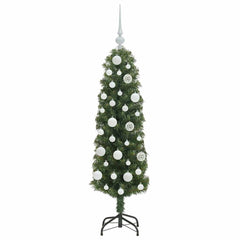 vidaXL Artificial Christmas Tree with 150 LEDs with Stand Green 120 cm 4