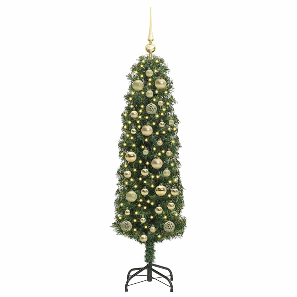 vidaXL Artificial Christmas Tree with 150 LEDs with Stand Green 120 cm 3