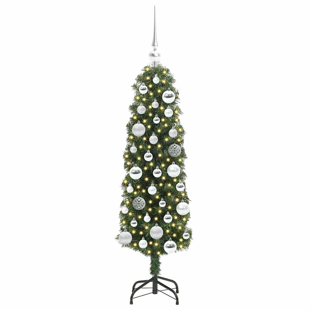 vidaXL Artificial Christmas Tree with 150 LEDs with Stand Green 120 cm 3