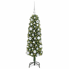 vidaXL Artificial Christmas Tree with 150 LEDs with Stand Green 120 cm 3
