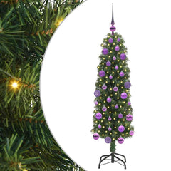 vidaXL Artificial Christmas Tree with 150 LEDs with Stand Green 120 cm 2