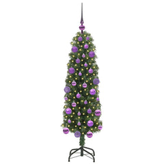 vidaXL Artificial Christmas Tree with 150 LEDs with Stand Green 120 cm 3