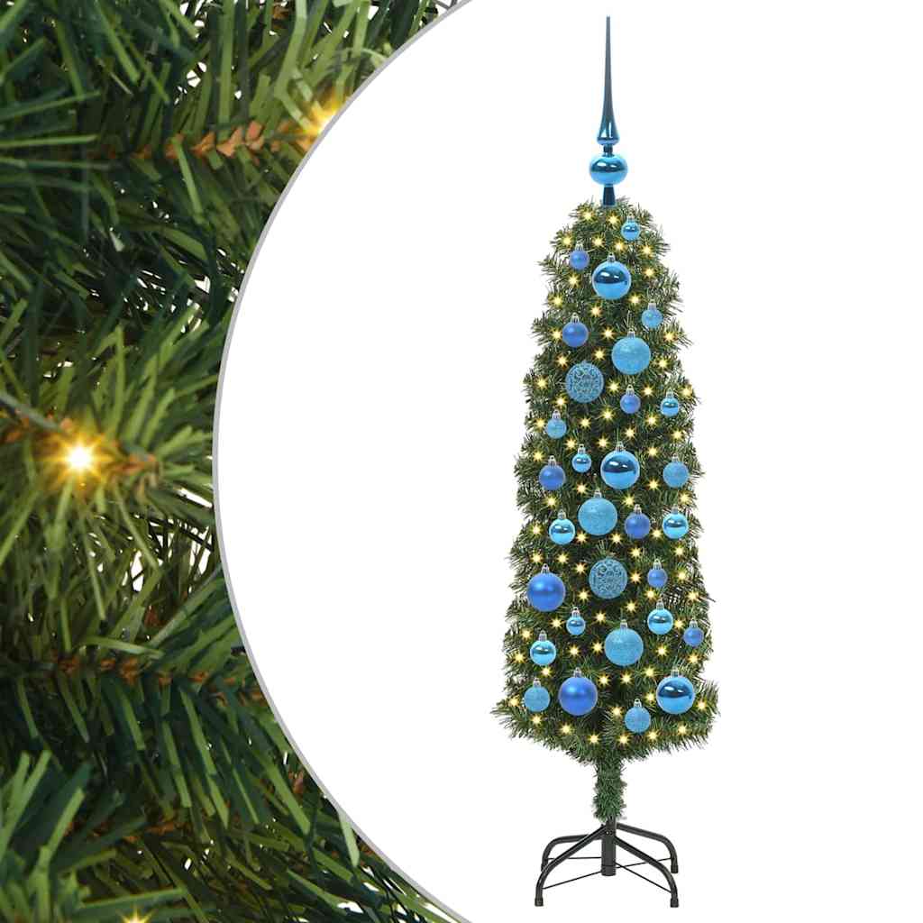 vidaXL Artificial Christmas Tree with 150 LEDs with Stand Green 120 cm 2