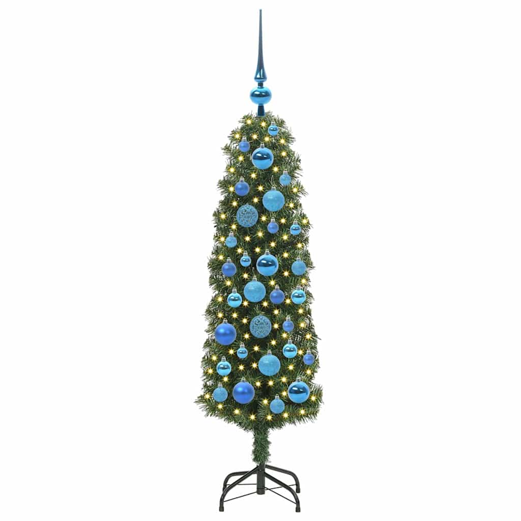 vidaXL Artificial Christmas Tree with 150 LEDs with Stand Green 120 cm 3