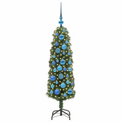 vidaXL Artificial Christmas Tree with 150 LEDs with Stand Green 120 cm 3