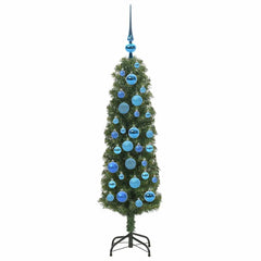 vidaXL Artificial Christmas Tree with 150 LEDs with Stand Green 120 cm 4