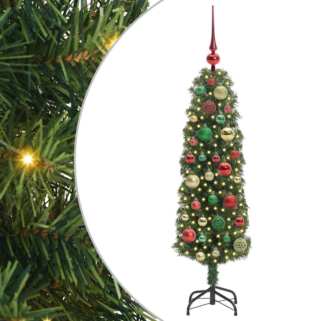 vidaXL Artificial Christmas Tree with 150 LEDs with Stand Green 120 cm 2