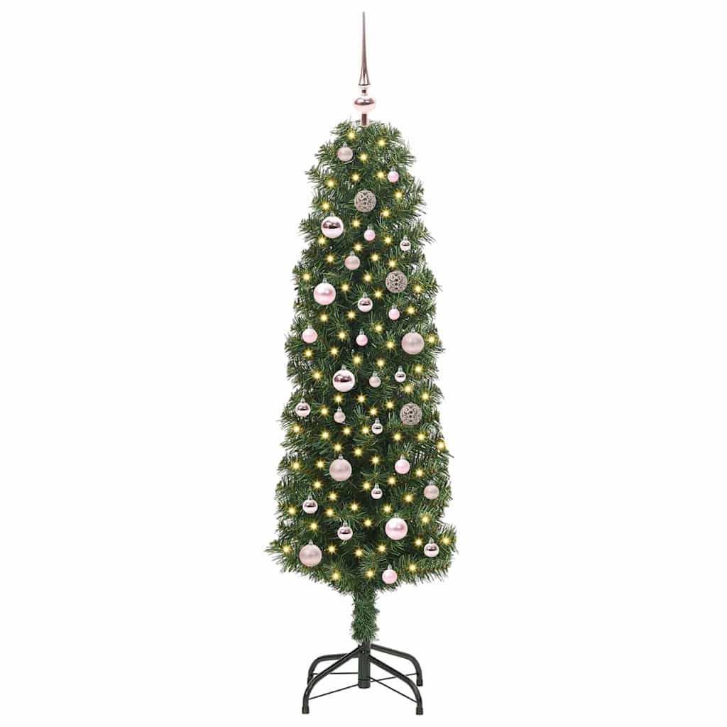 vidaXL Artificial Christmas Tree with 150 LEDs with Stand Green 150 cm 2