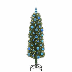 vidaXL Artificial Christmas Tree with 150 LEDs with Stand Green 150 cm 3