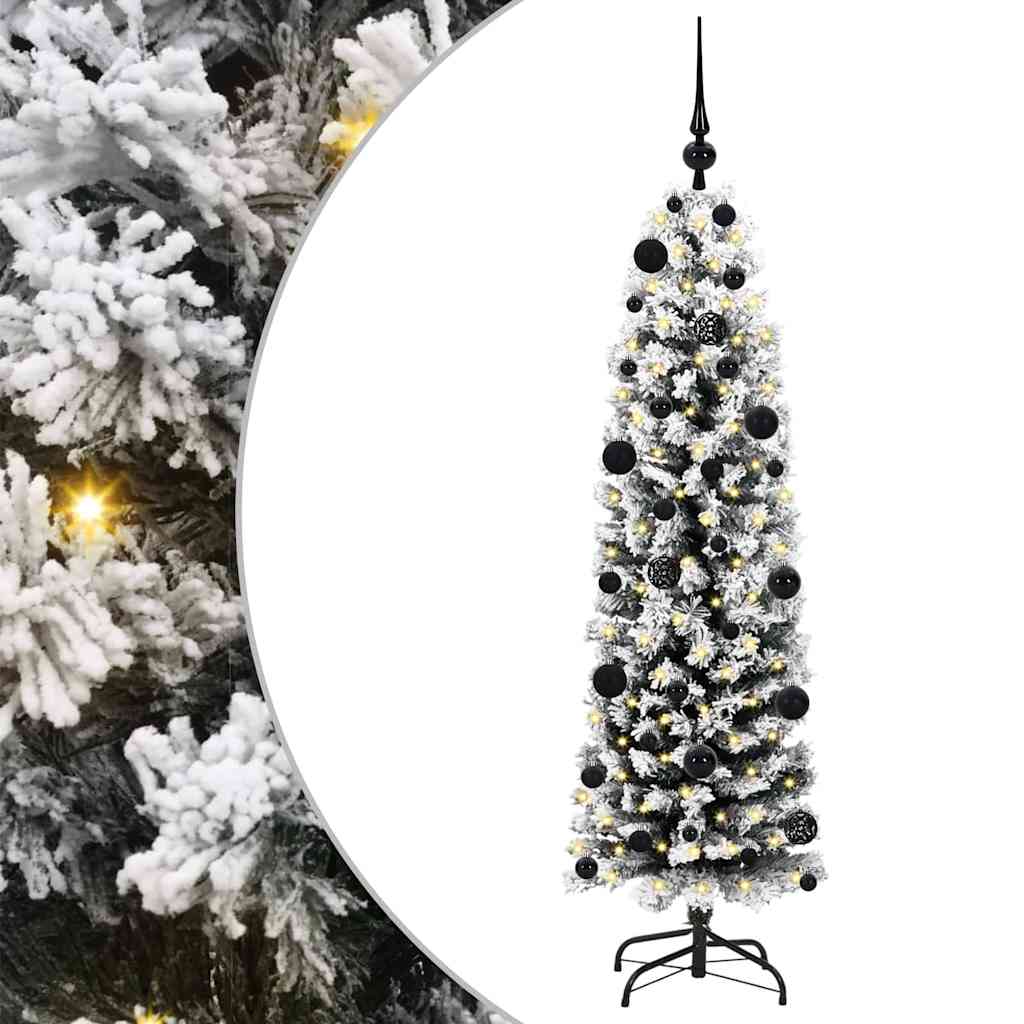 vidaXL Artificial Christmas Tree with 150 LEDs with Stand Green 150 cm 2