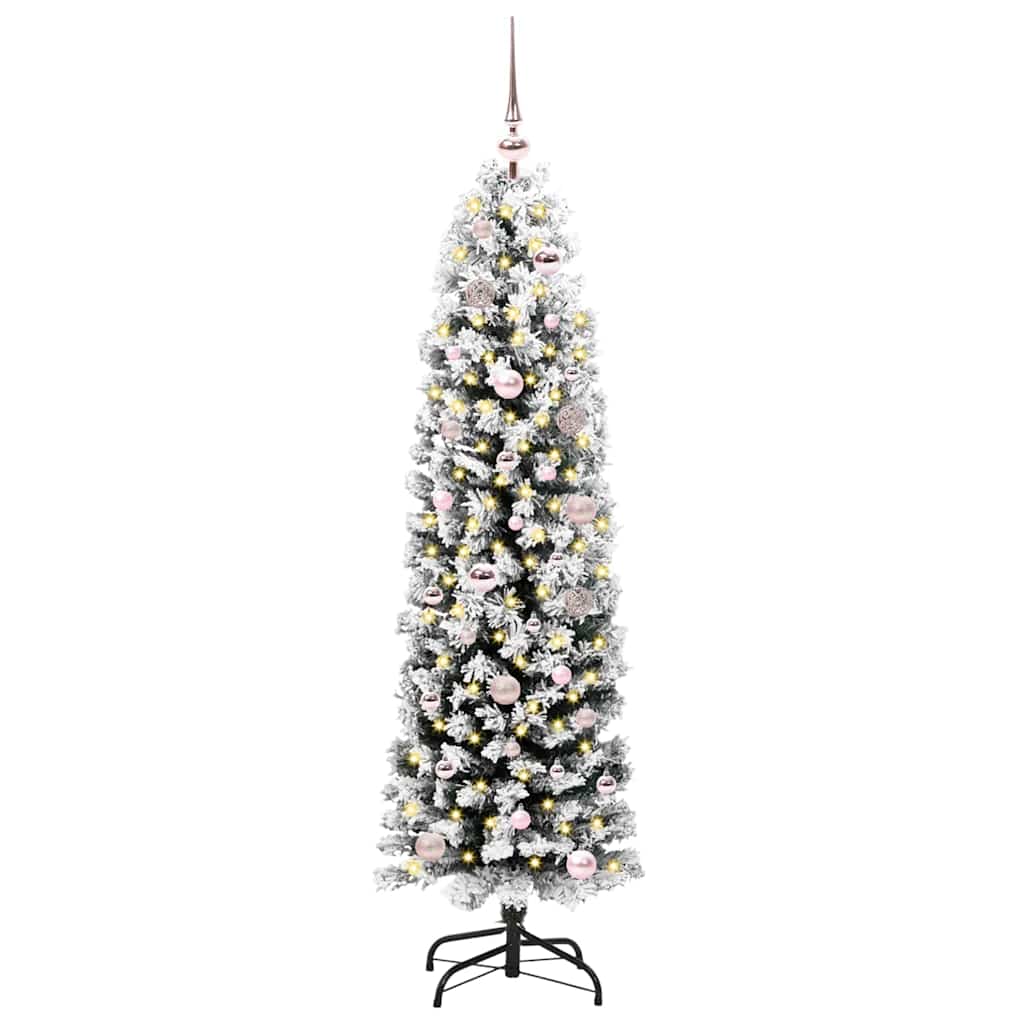 vidaXL Artificial Christmas Tree with 150 LEDs with Stand Green 150 cm 2