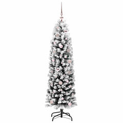 vidaXL Artificial Christmas Tree with 150 LEDs with Stand Green 150 cm 3