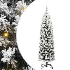 vidaXL Artificial Christmas Tree with 150 LEDs with Stand Green 150 cm 2