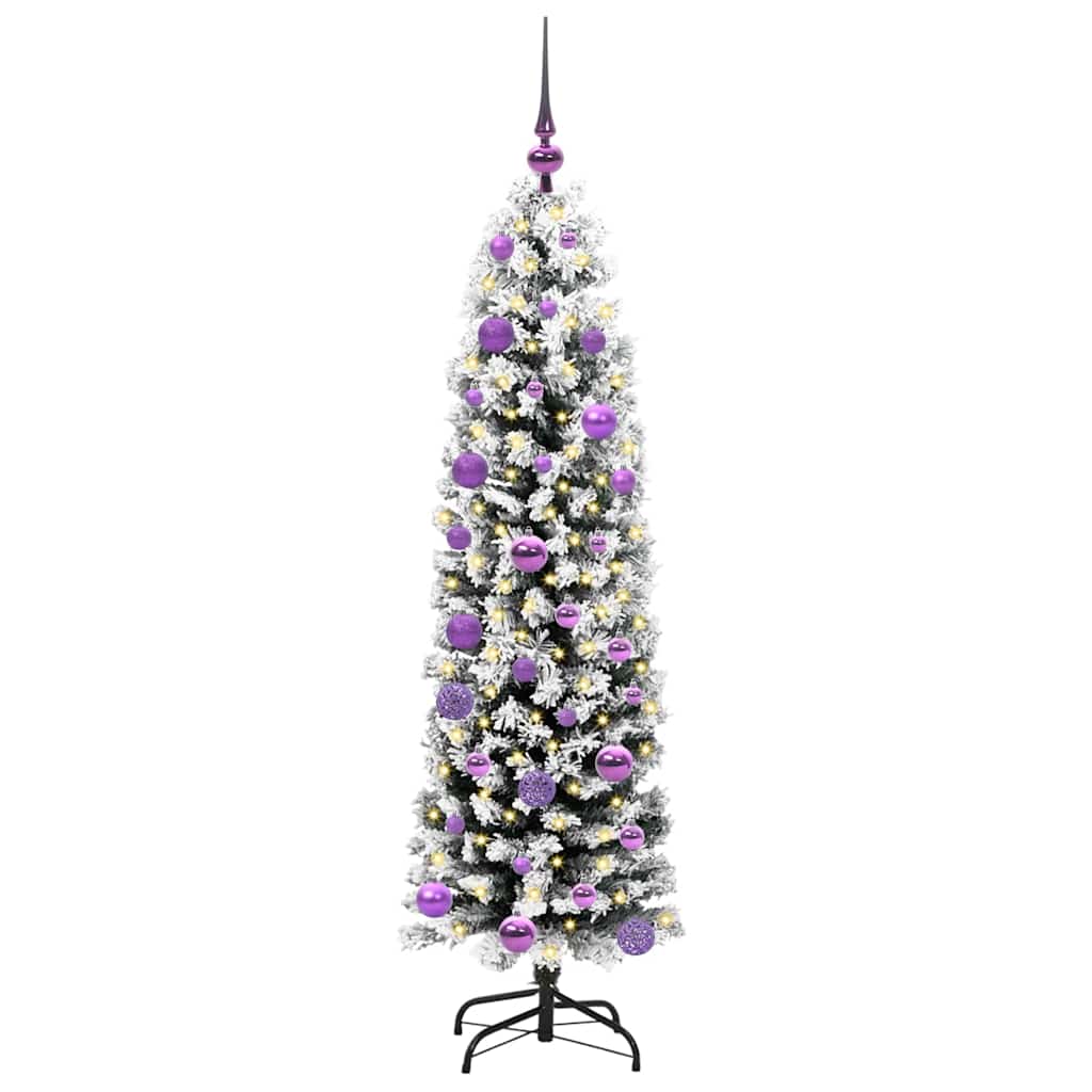 vidaXL Artificial Christmas Tree with 150 LEDs with Stand Green 150 cm 3