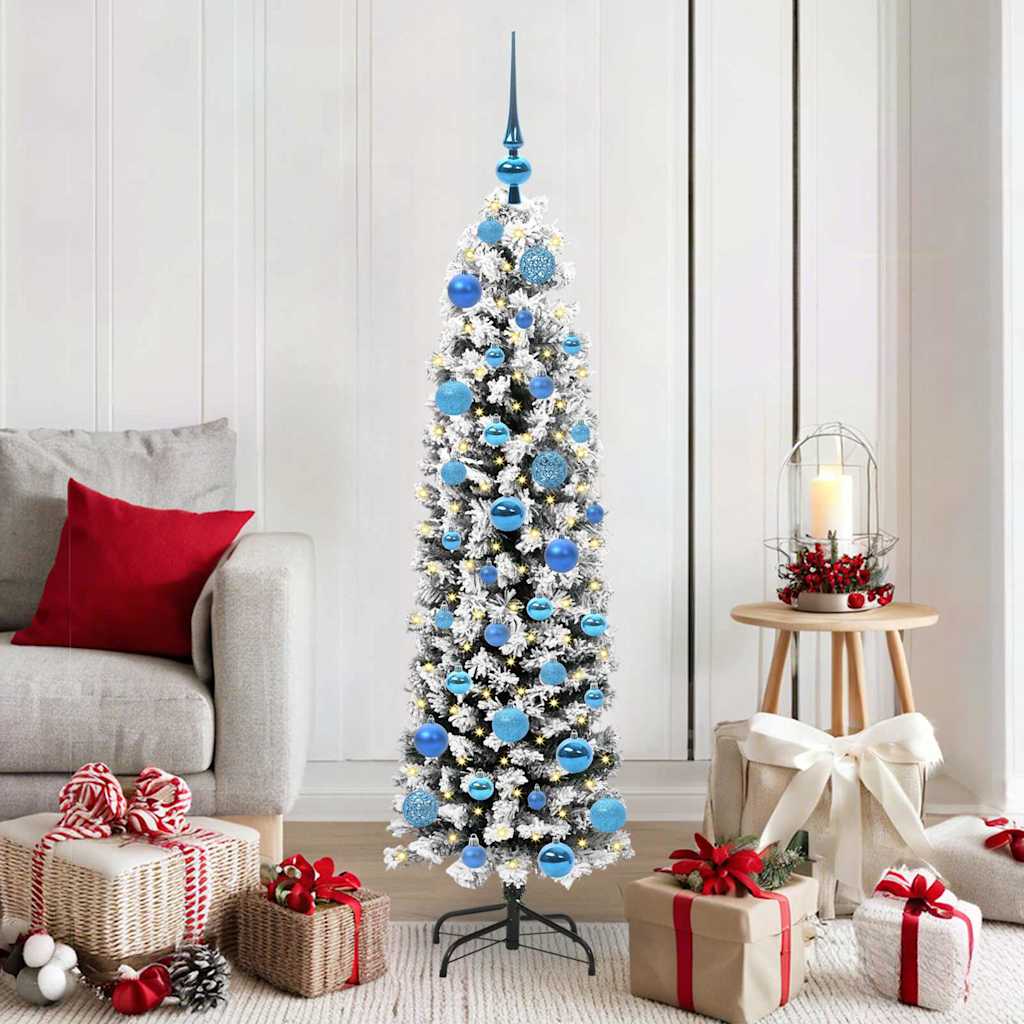vidaXL Artificial Christmas Tree with 150 LEDs with Stand Green 150 cm 1